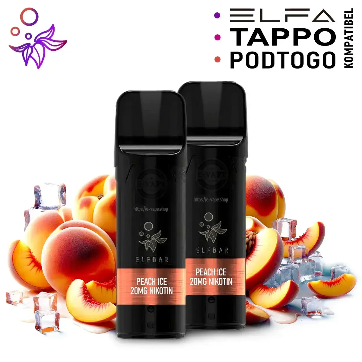 Elfbar Pods ELFA Peach Ice 20mg
