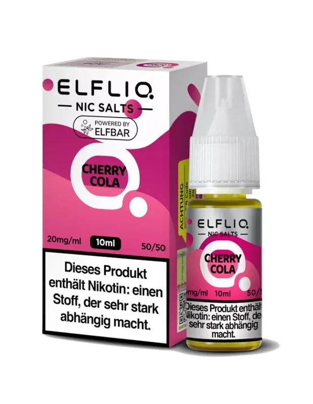 ElfLiq by Elfbar Cherry Cola Nikotinsalz Liquid 10ml
