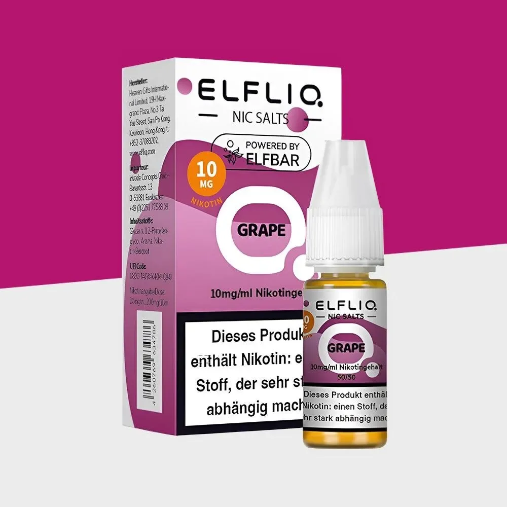 Elfliq by Elfbar – Grape 10mg/ml – E-Liquid