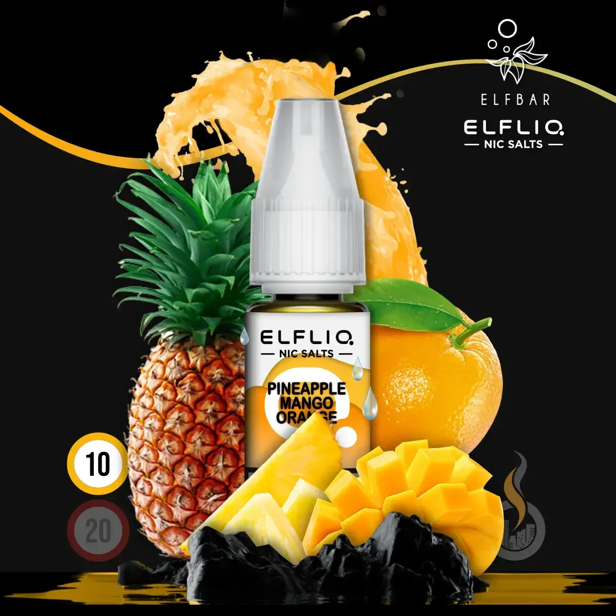 ELFLIQ by Elfbar Pineapple Mango Orange Nikotinsalz Liquid – 10 ml