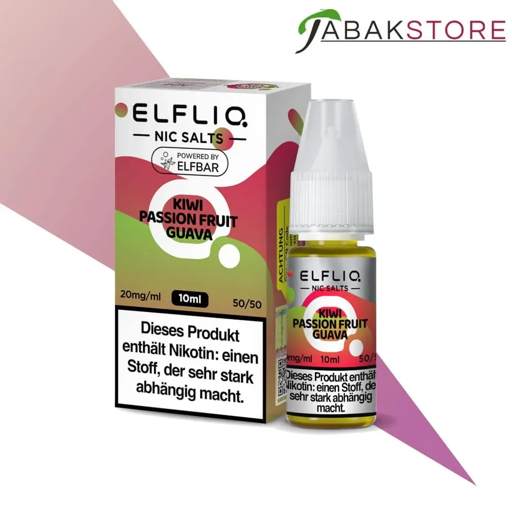Elfliq | Elfbar Liquid | Kiwi Passion Fruit Guava | 20mg