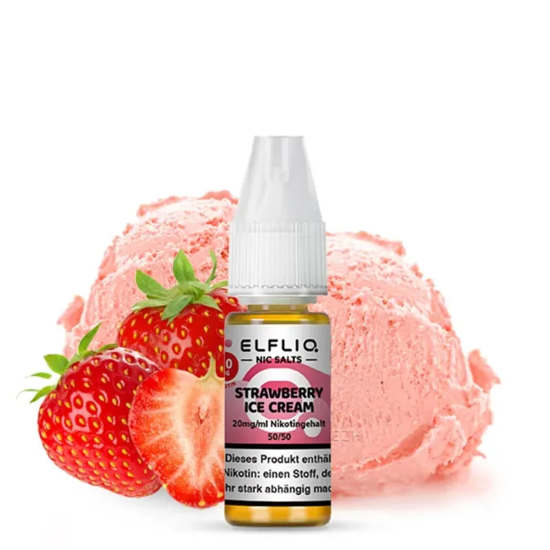 ELFLIQ Liquid – Strawberry Ice Cream Nikotinsalz