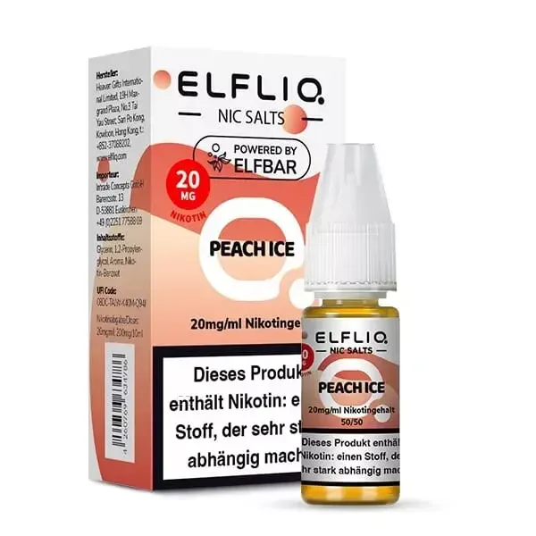 Elfliq Peach Ice – 10ml Nikotinsalz-Liquid