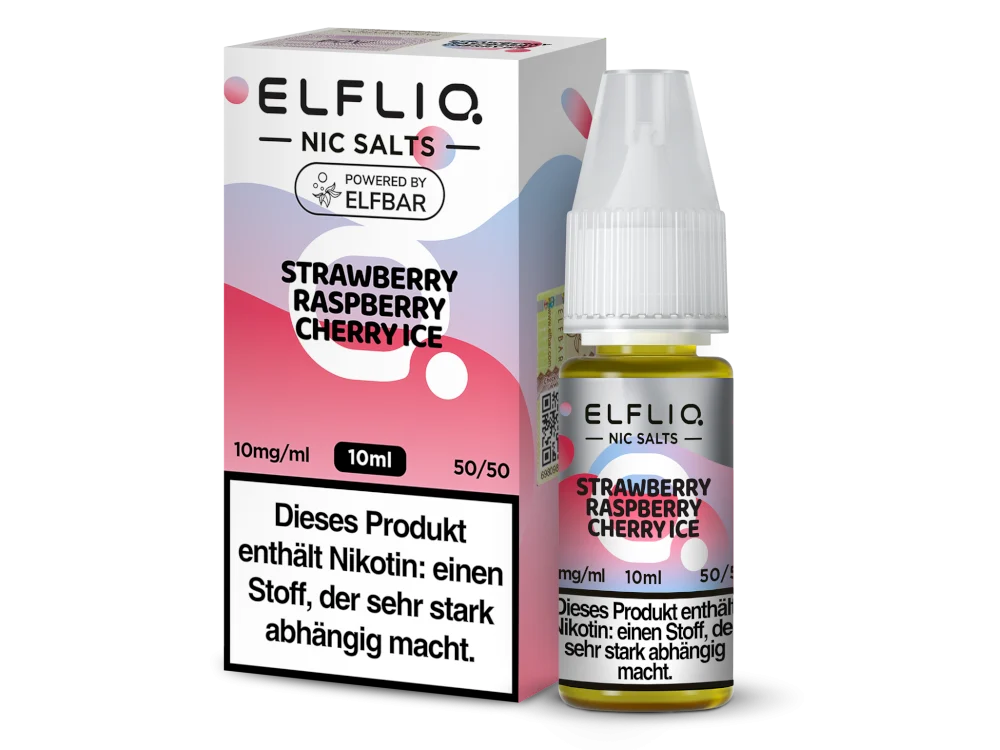 ELFLIQ - Strawberry Raspberry Cherry Ice - Nikotinsalz Liquid - Image 2