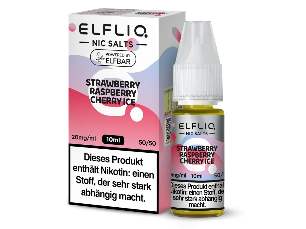ELFLIQ - Strawberry Raspberry Cherry Ice - Nikotinsalz Liquid