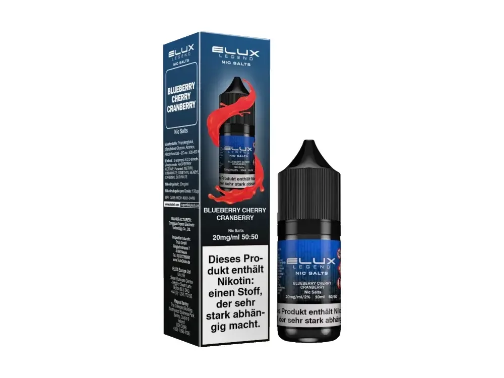 Elux – Legend – Blueberry Cherry Cranberry – Nikotinsalz Liquid