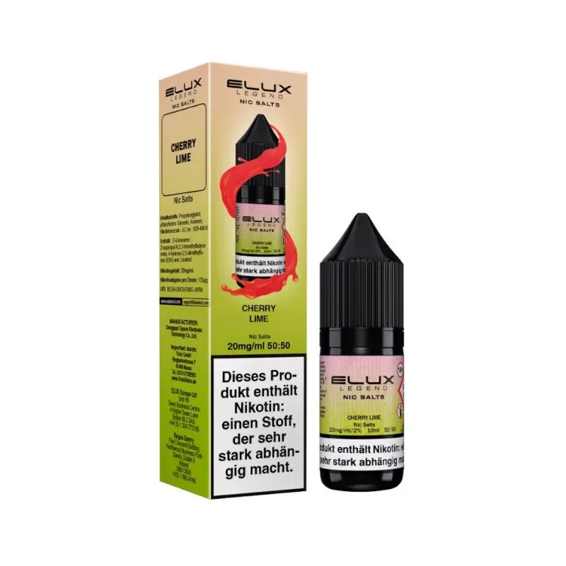 Elux – Nikotinsalz Liquid 10ml – Cherry Lime-20 mg/ml