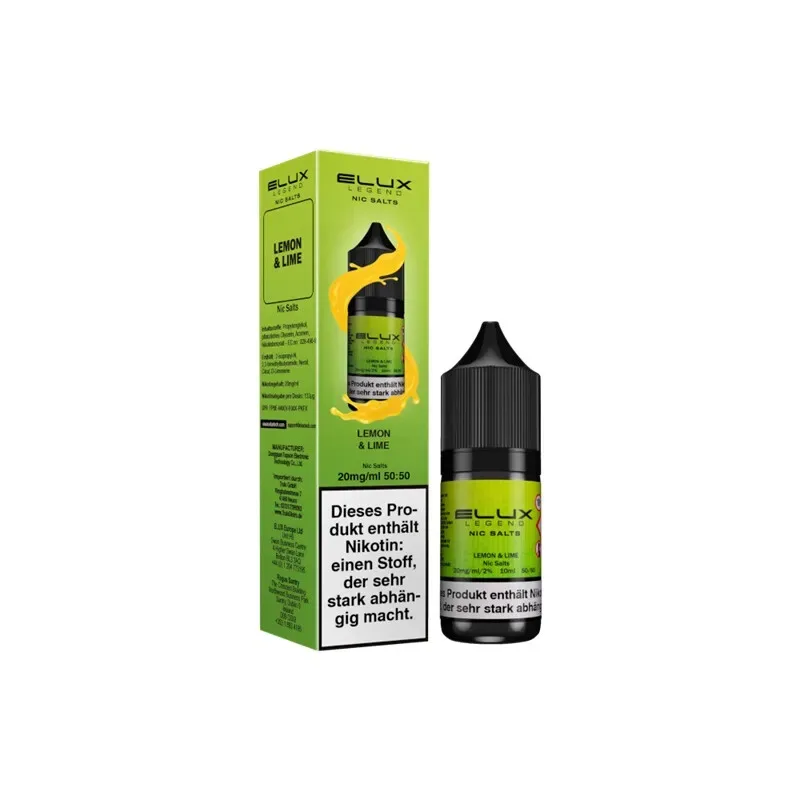 Elux – Nikotinsalz Liquid 10ml – Lemon & Lime-20 mg/ml