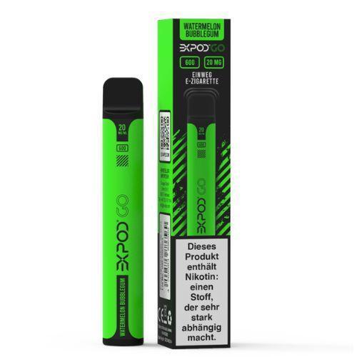 Expod Go Watermelon Bubblegum Einweg E-Zigarette 20mg