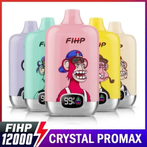 FIHP 2% 5% Low Strength 12K Züge Einweg E Zigarette Wiederaufladbar
