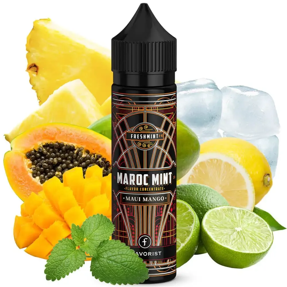 Flavorist – Maroc Mint – Maui Mango (Longfill, 60 ml, Fruchtig, Frische)
