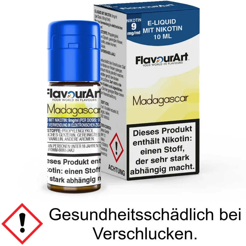 FlavourArt – Madagascar E-Zigaretten Liquid 9 mg/ml