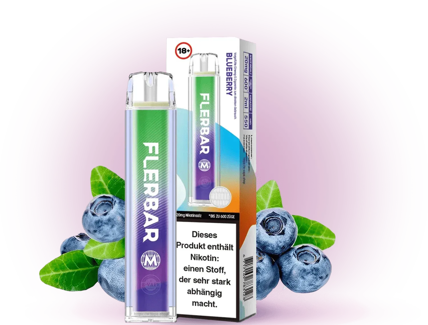 FLERBAR 600 Blueberry 20mg