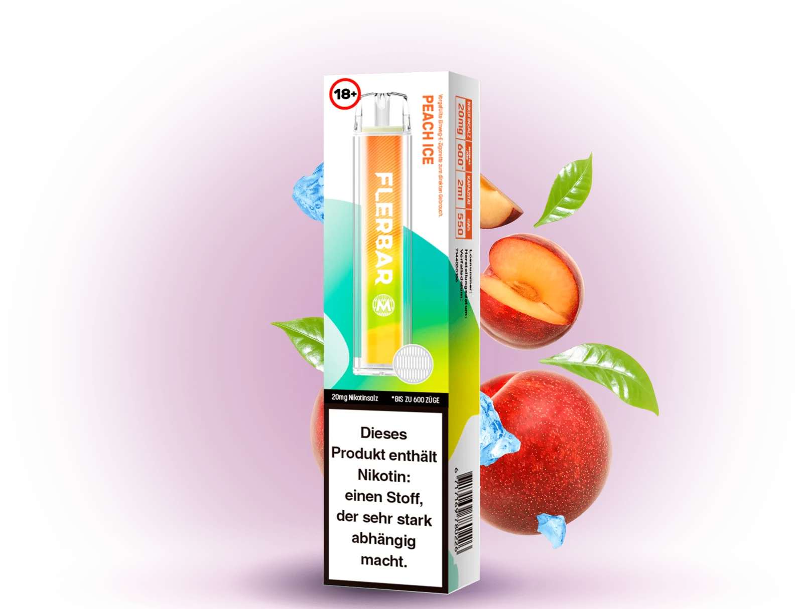 Flerbar 600 Peach Ice 20mg