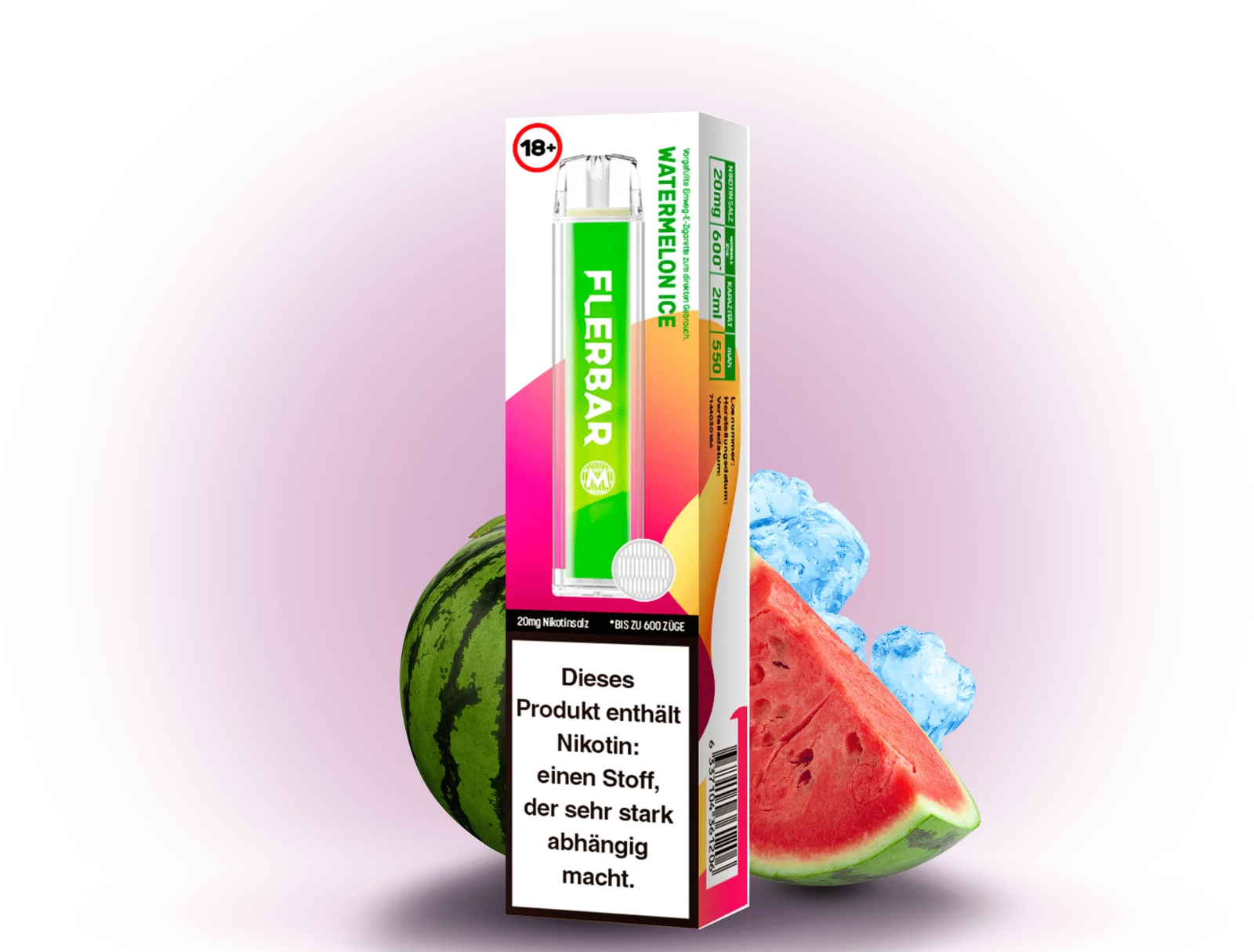 Flerbar 600 Watermelon-Ice 20mg