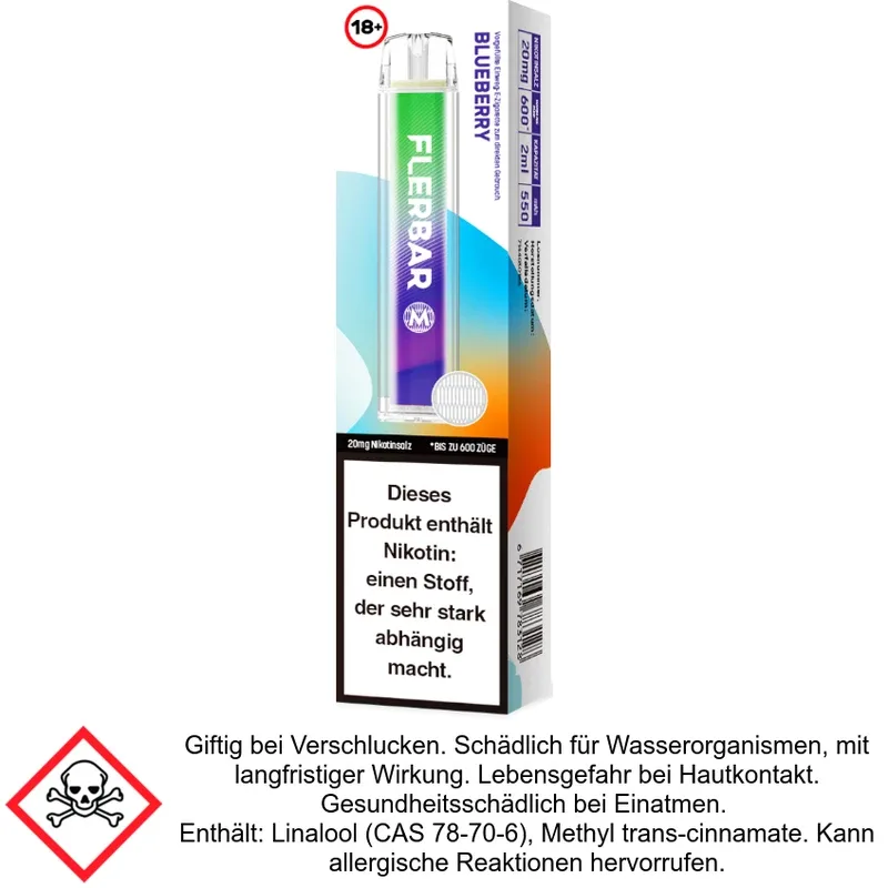 Flerbar M Blueberry 20 mg/ml
