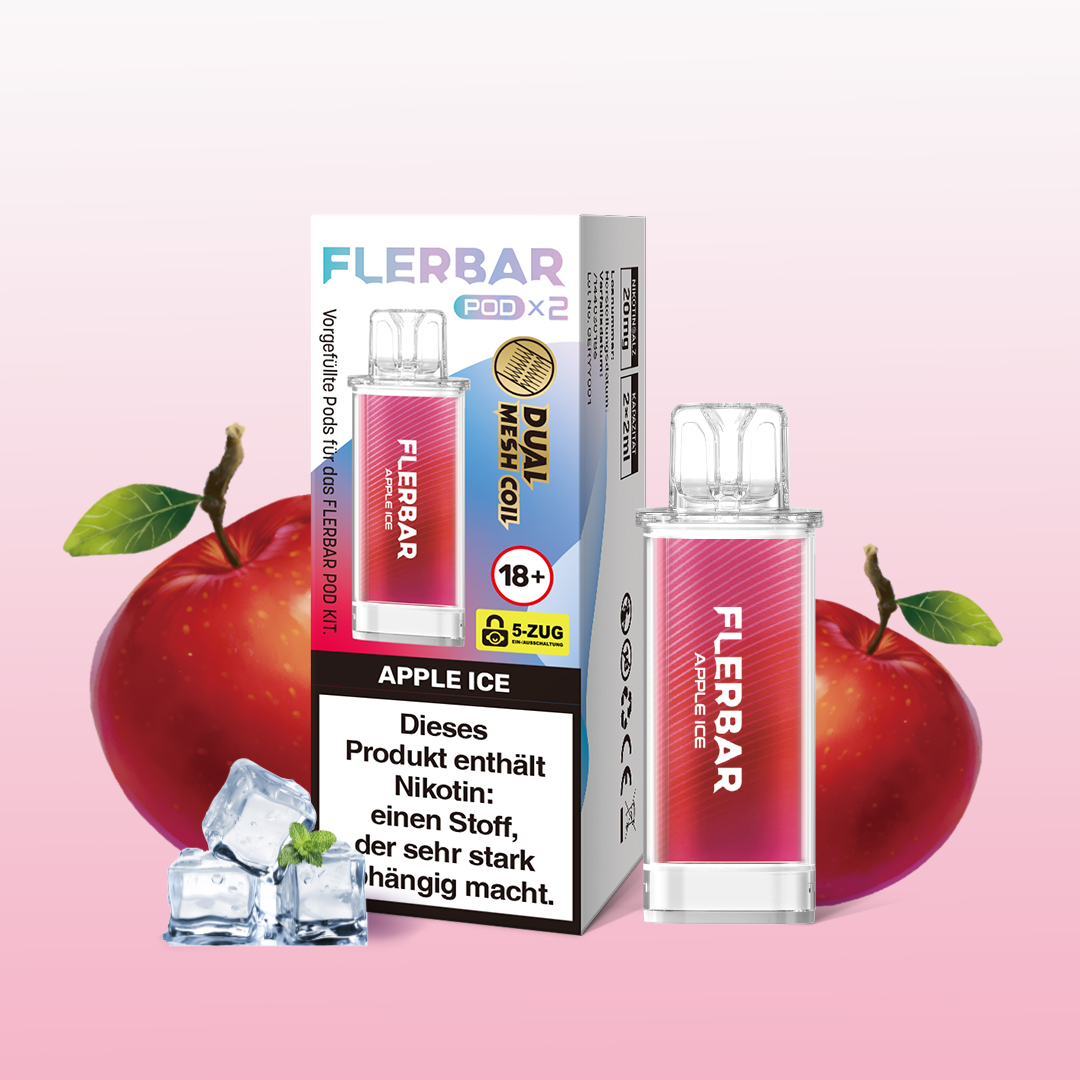 Flerbar Pod Apple Ice Prefilled Pods 2x2ml 20mg