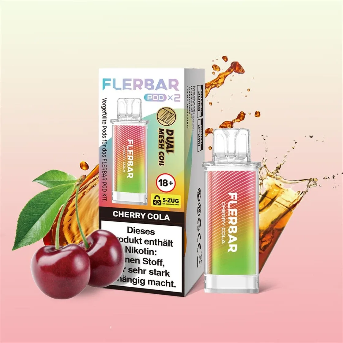 Flerbar Pod – Cherry Cola 20mg (2x pro Packung)
