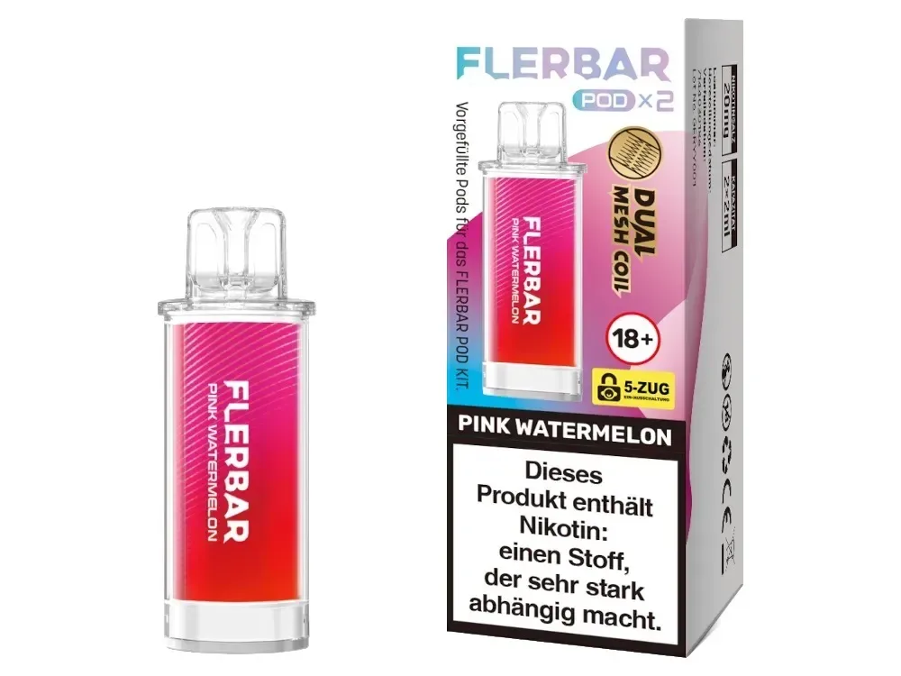 Flerbar Pod – Pink Watermelon 20mg (2 Pods)