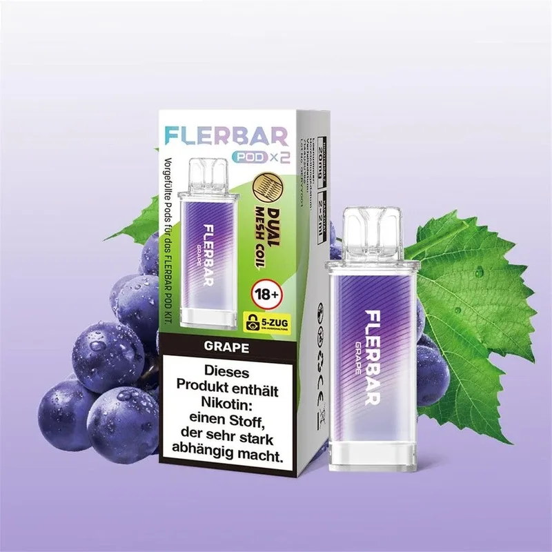 Flerbar Pods – Grape – 20mg Nikotin – 2er Pack
