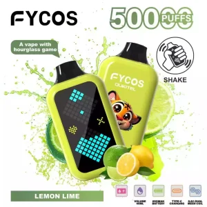FYCOS Player 50K 50K Züge Einweg E Zigarette Dual Mesh Digital Display