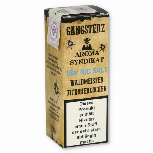 Gangsterz Waldmeister-Zitronenkuchen Nikotinsalz Liquid 10ml 18mg