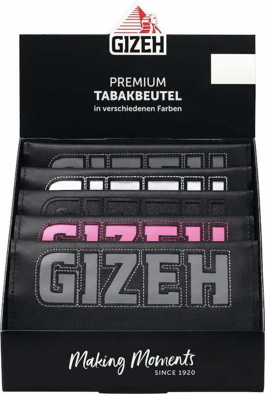 GIZEH Tabakbeutel + 1 x Gizeh Fine á 100 Blättchen Farbauswahl nicht möglich
