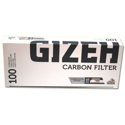 Gizeh Zigarettenhülsen Carbon Silver Tip 100 Stück