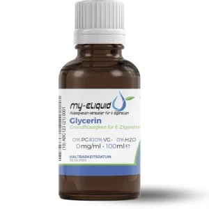 Glycerin 99,5% (VG) – vegetable glycerine Liquid Base ohne Nikotin 0mg