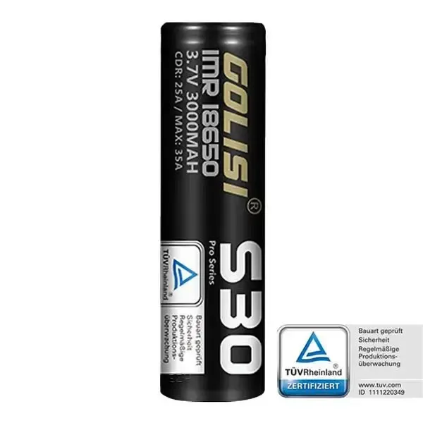 Golisi S30 18650 Akku – 35A / 3000mAh incl. Case