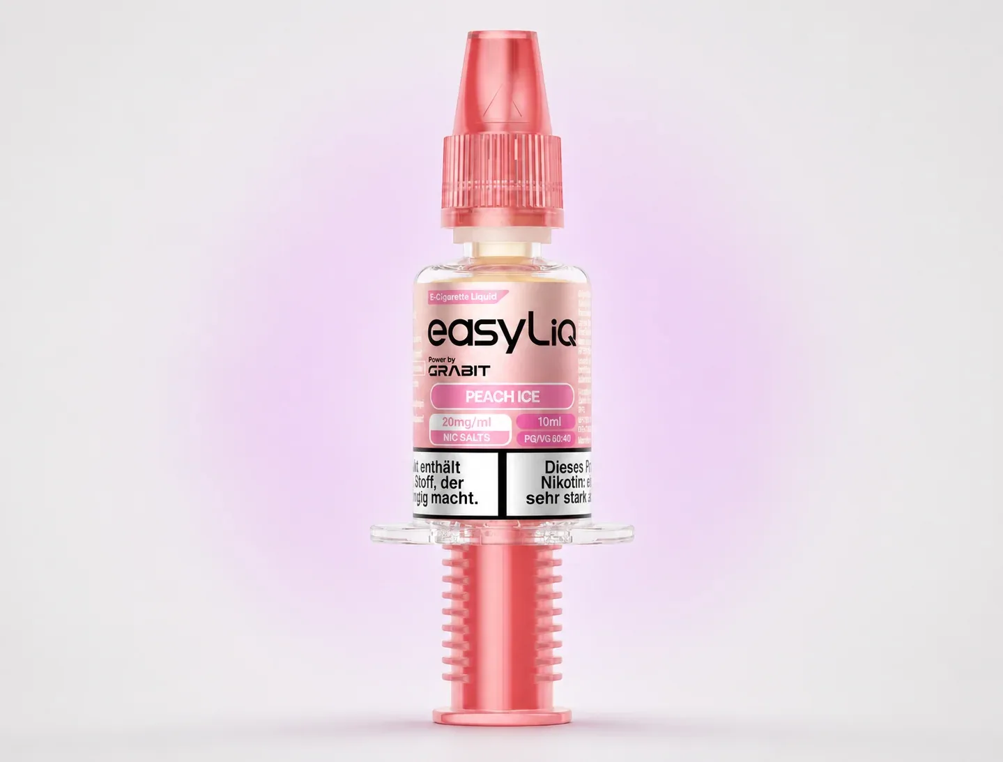 GRABIT EASYLIQ E-LIQUID PEACH ICE 10ML, 20MG/ML
