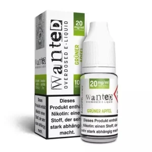 Grüner Apfel - Wanted Overdosed Nikotinsalz Liquid (10/20mg/ml)