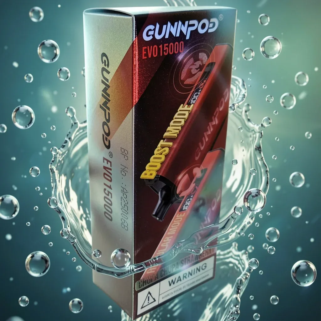 Gunnpod 15000 EVO – Chupa Chupa Erdbeere (25ml)