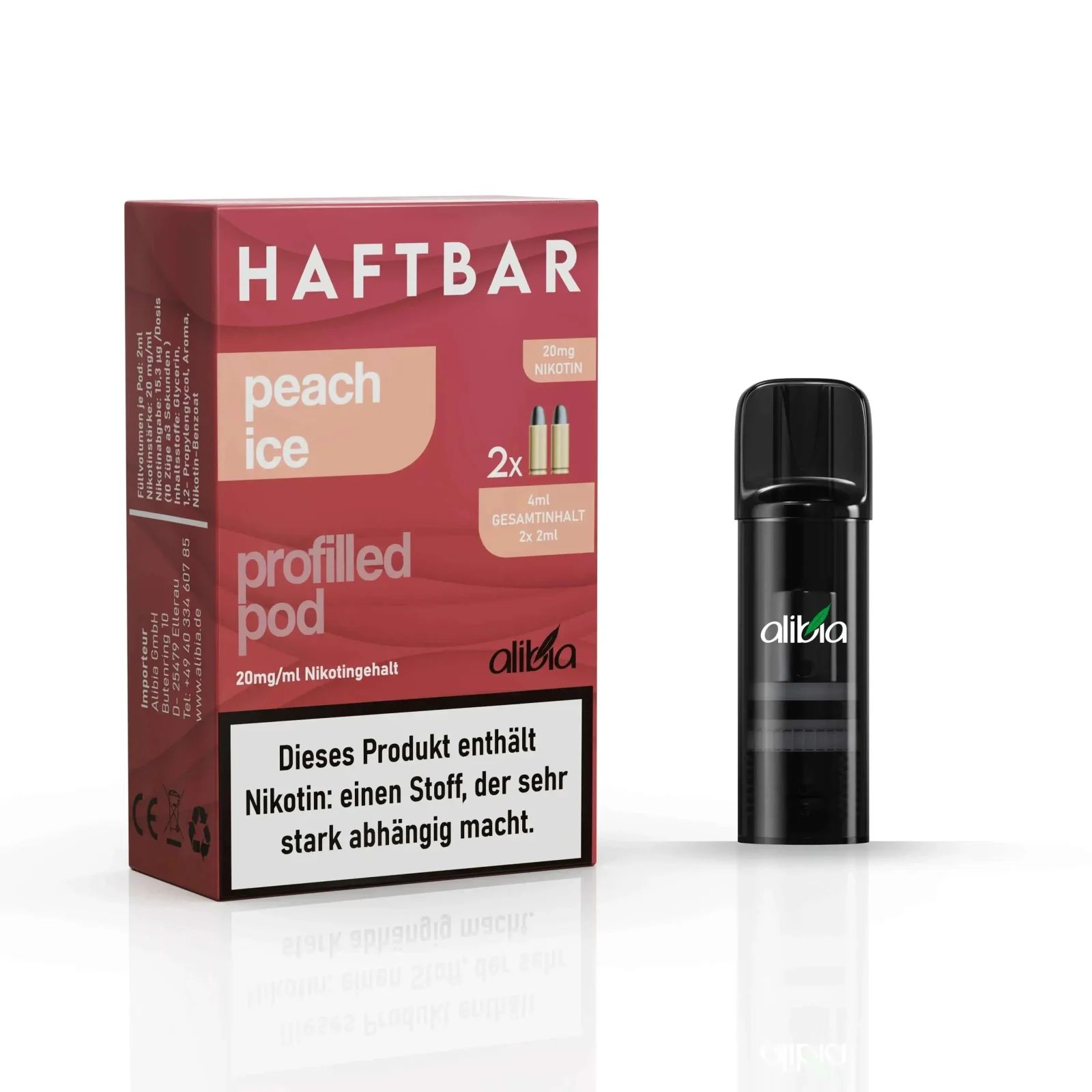 HAFTBAR – peach ice – 2 x 20mg