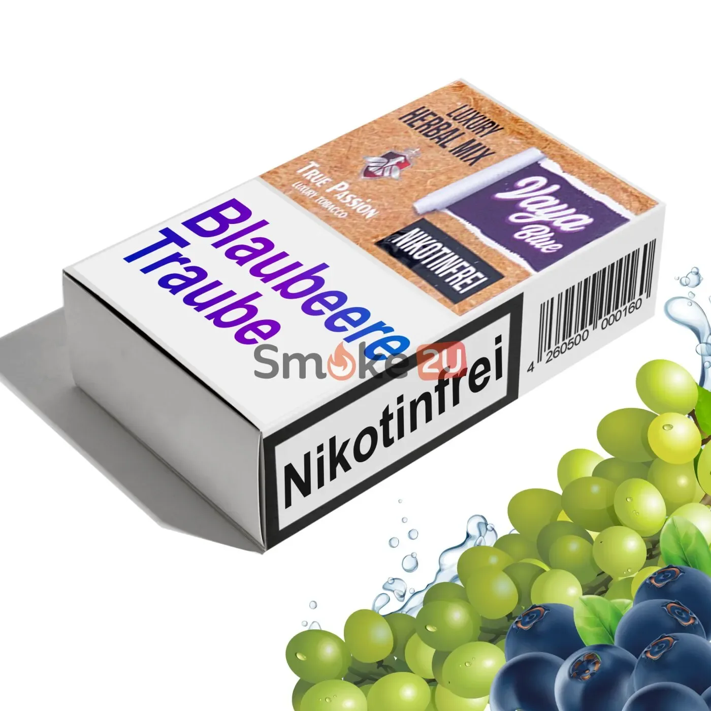 Herbal True Passion Shisha Tabak 20g (Nikotinfrei) – Vaja Blue