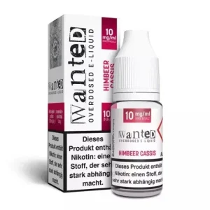 Himbeer Cassis - Wanted Overdosed Nikotinsalz Liquid (10/20mg/ml)