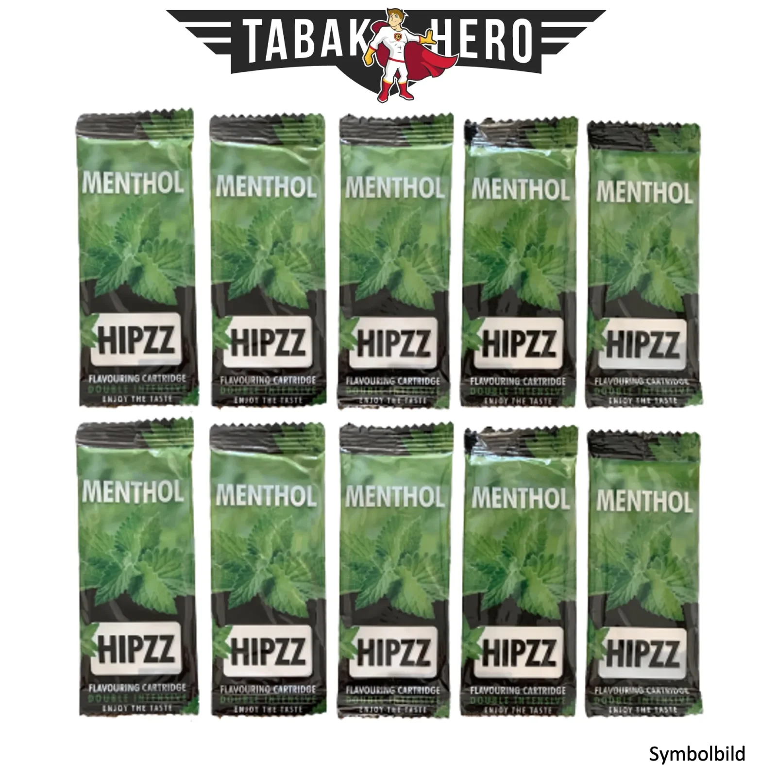 HIPZZ Aromakarten Menthol – 10 Stück Set Aroma Karten (wie Rizla)