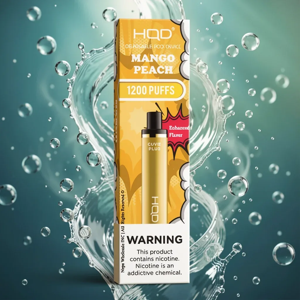 HQD Cuvie Plus 1200 Puff – Mango-Pfirsich, 5% Nikotin