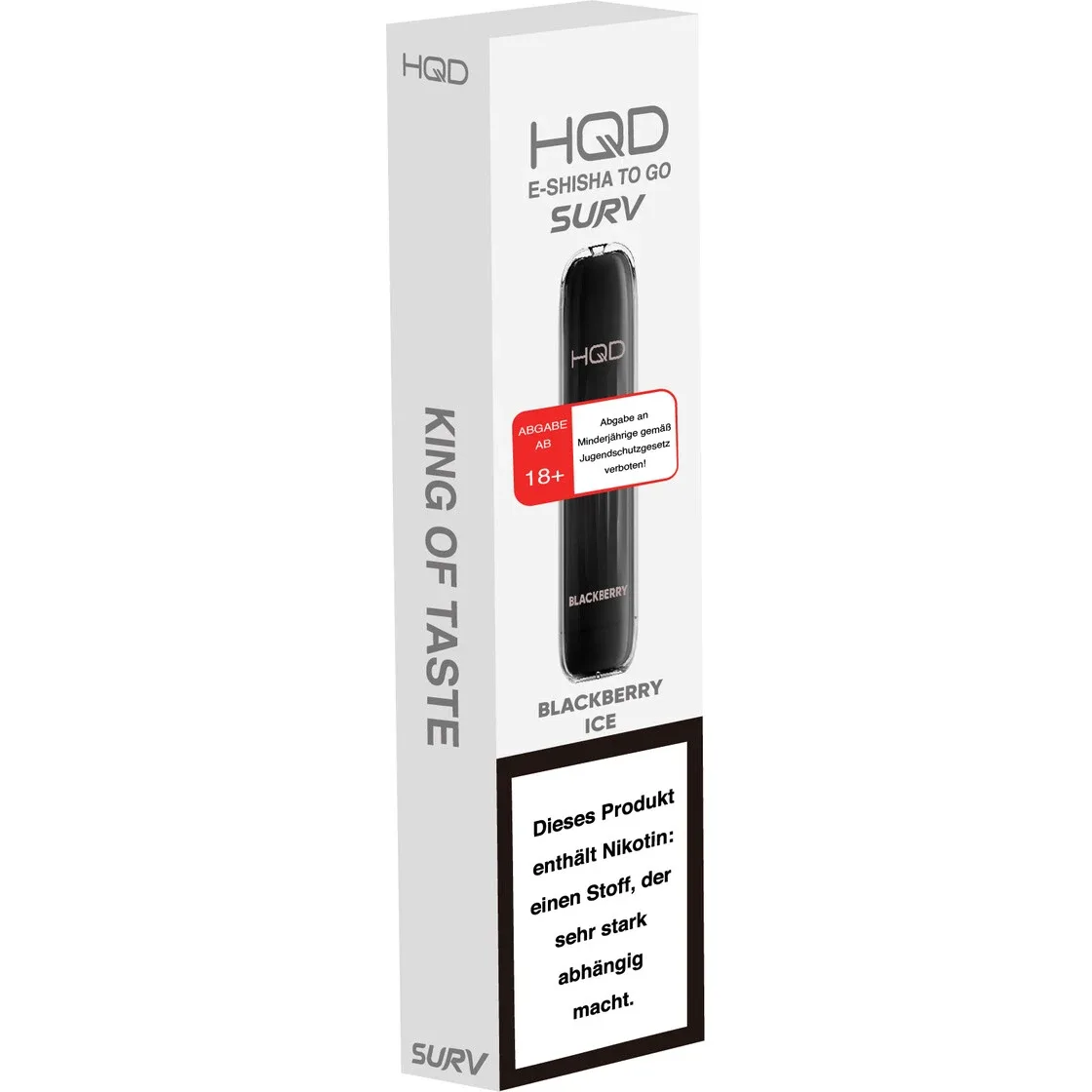 HQD Wave E-Zigarette – 600 Black Ice 18mg