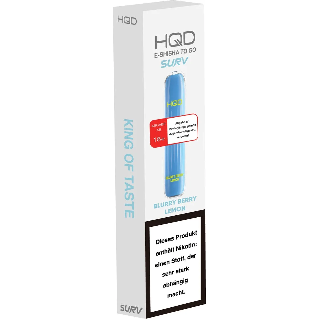 HQD Wave E-Zigarette – 600 Blue Razz Lemon (Blurry Berry Lemon) 18mg