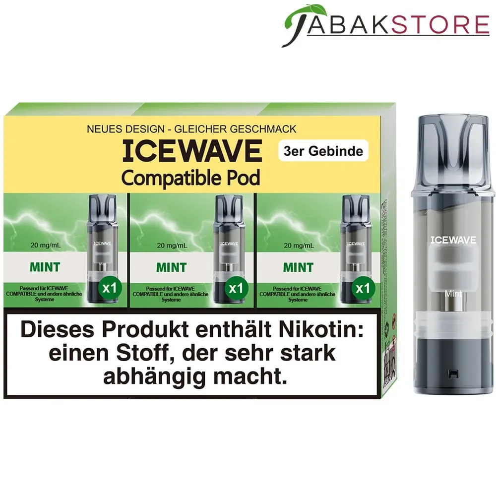 Icewave Pods – Mint (3x Pods pro Packung) 20mg