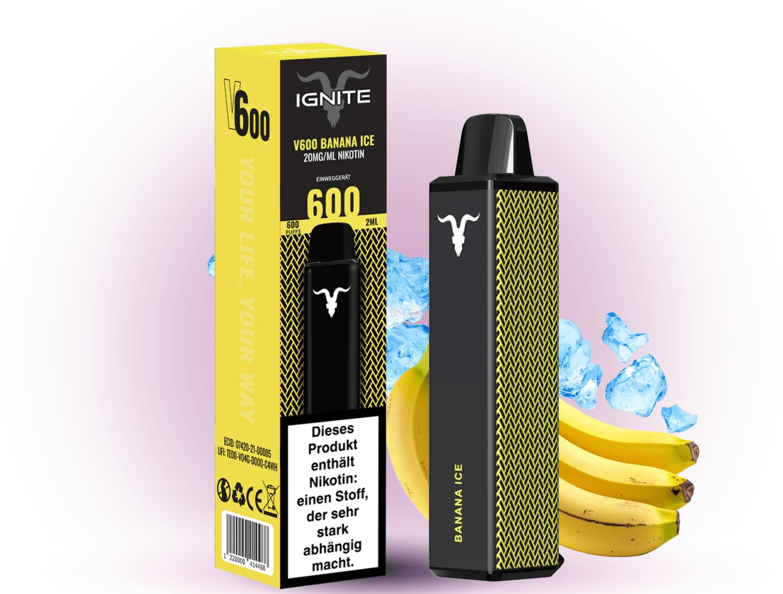 Ignite 600 Banana Ice 20mg