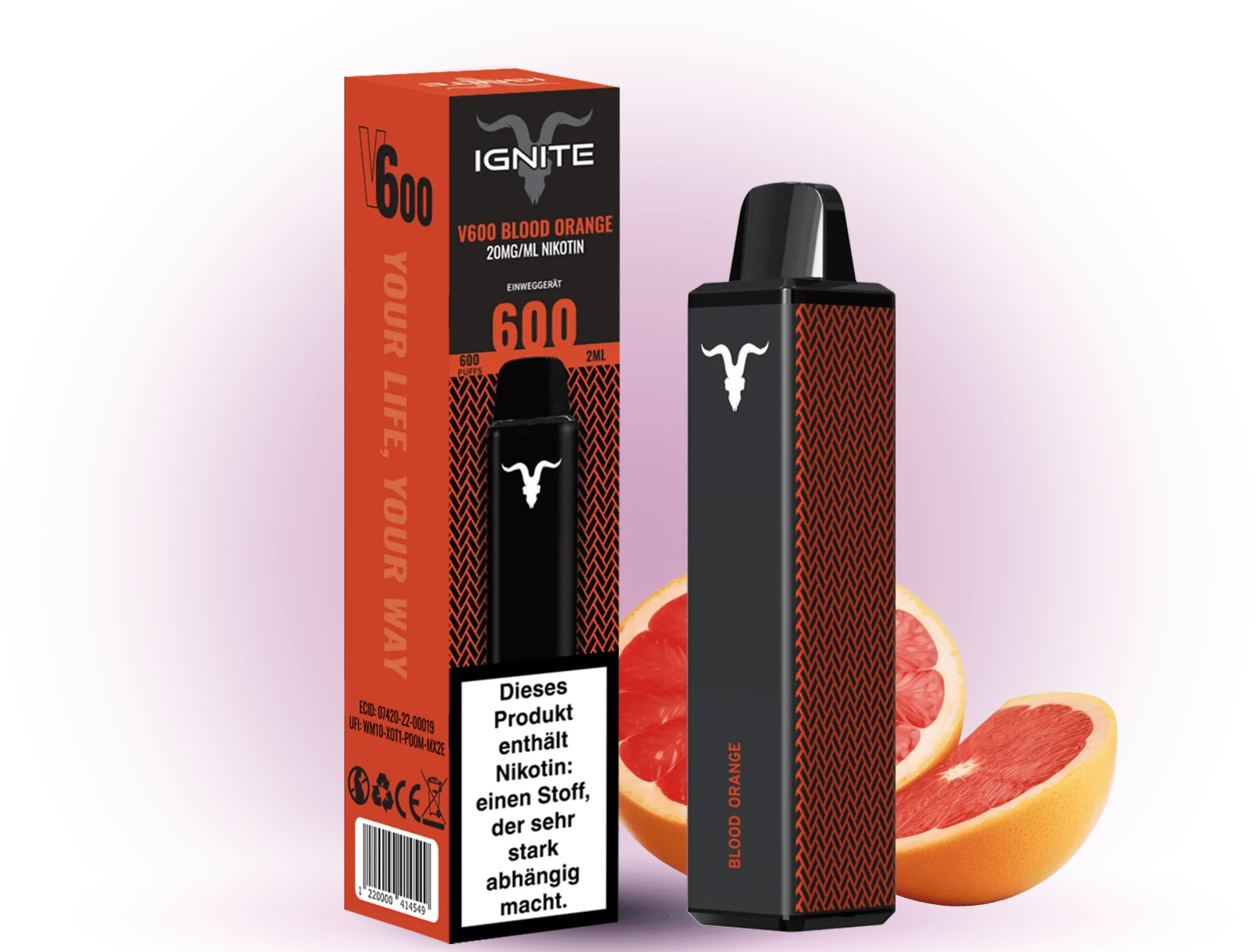 Ignite 600 Blood Orange 20mg