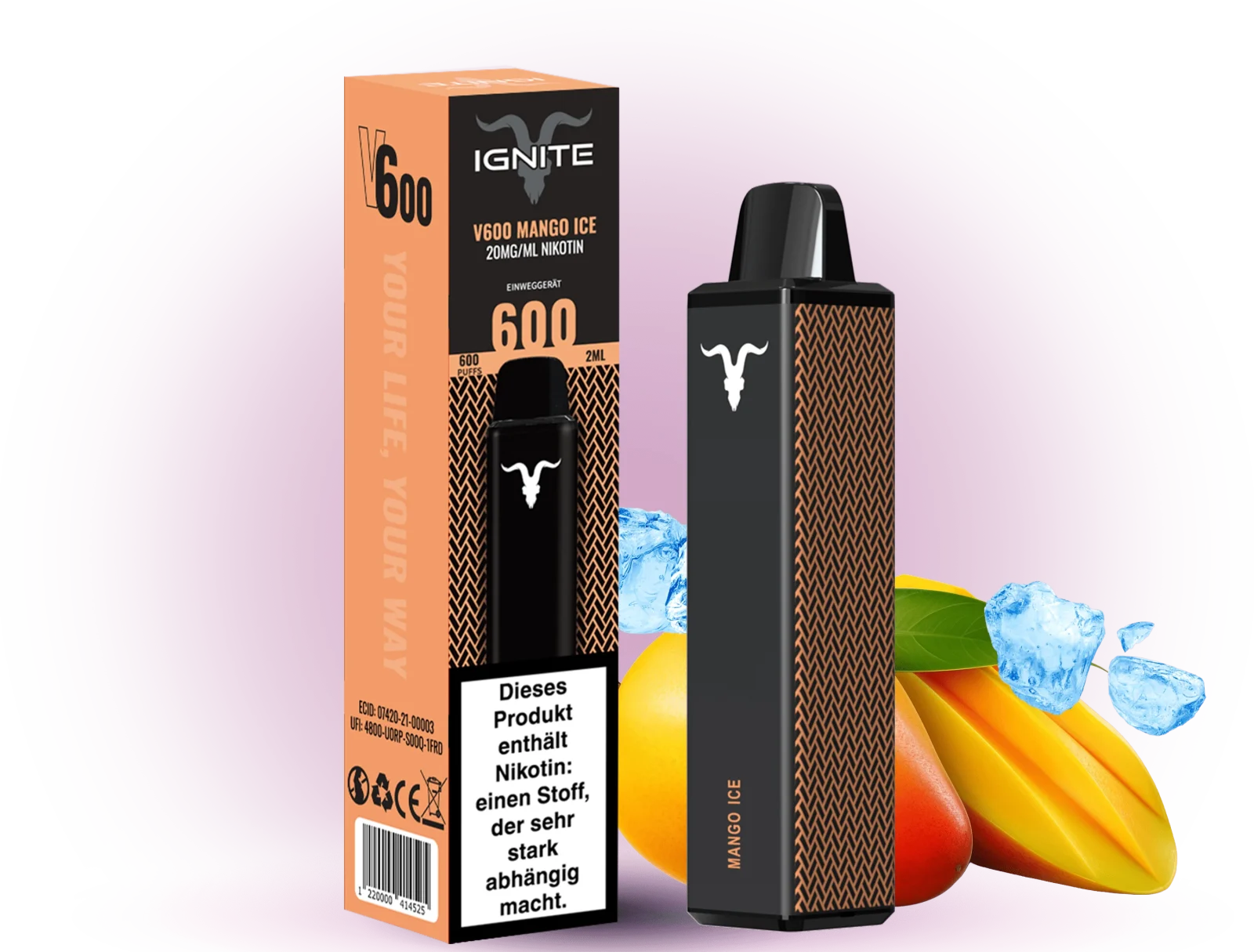 Ignite 600 Mango Ice 20mg