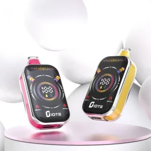 IQTE Dual Mesh RGB Full 50K Züge Einweg E Zigarette Digital Display