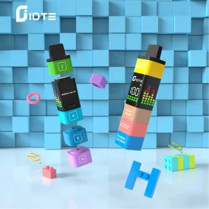 IQTE Pod System Toy Bricks 2.4K Züge Einweg E Zigarette Digital Display Wiederaufladbar