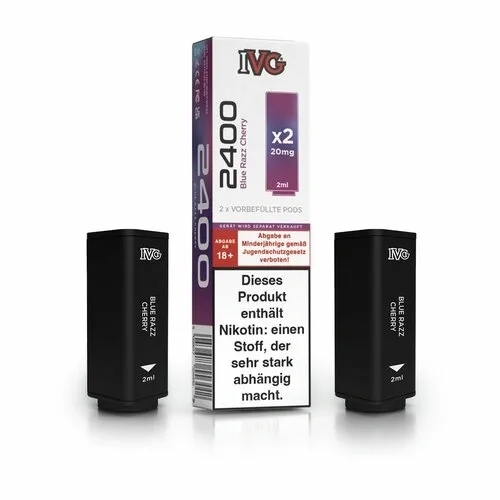 IVG 2400 Pods – Blue Razz Cherry – 2 pcs