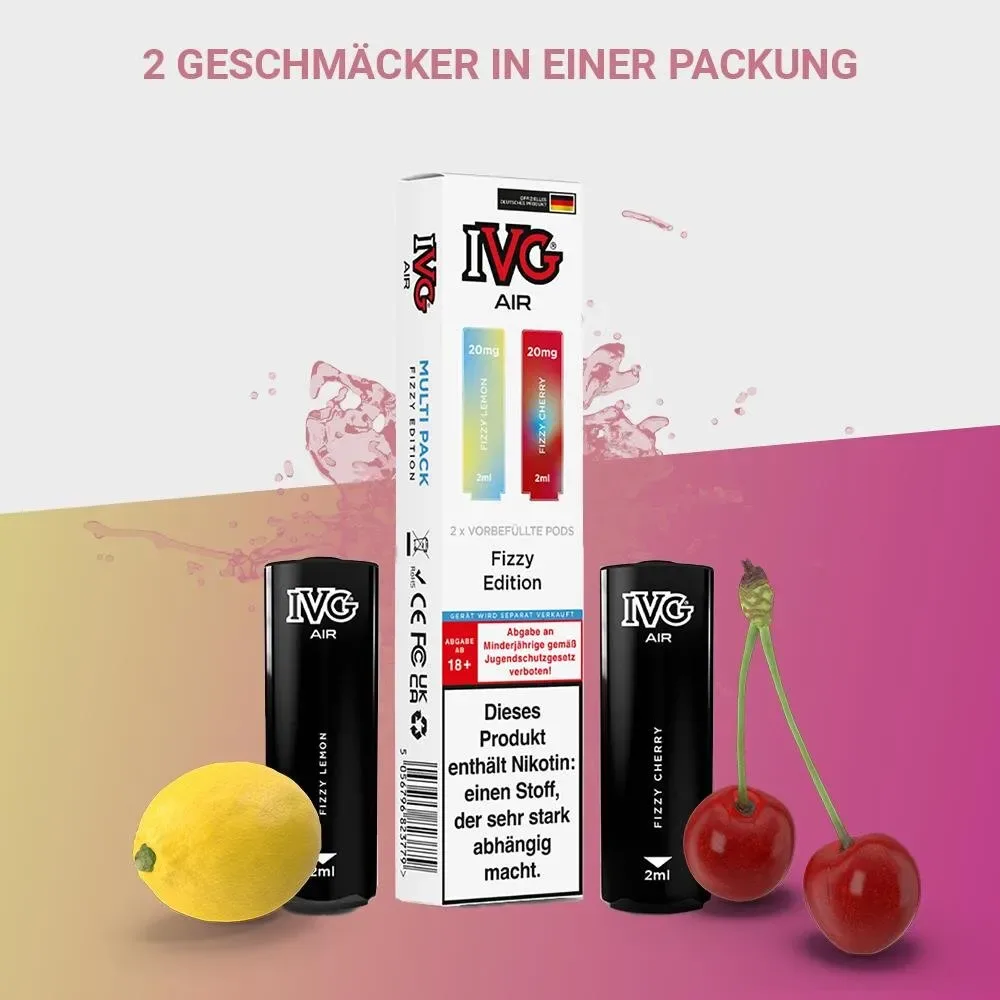 IVG Air – Fizzy Edition – Pod 20mg/ml (2er Pack)