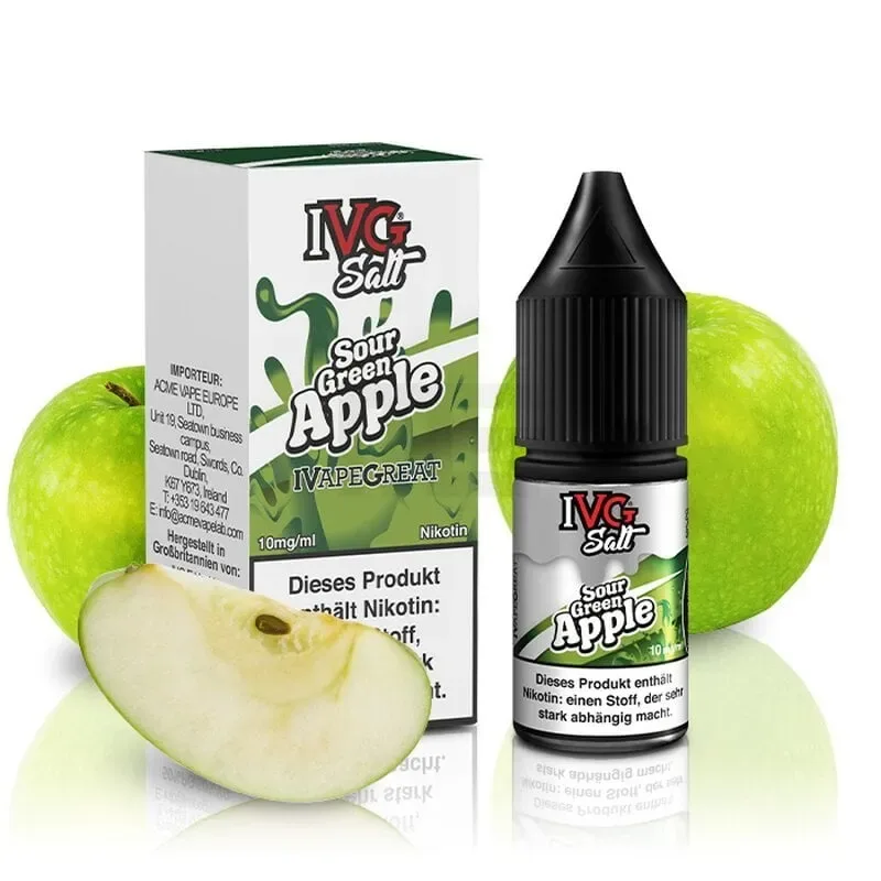 IVG – Salt – Nikotinsalz-Liquid – Sour Green Apple – 10mg – 10ml