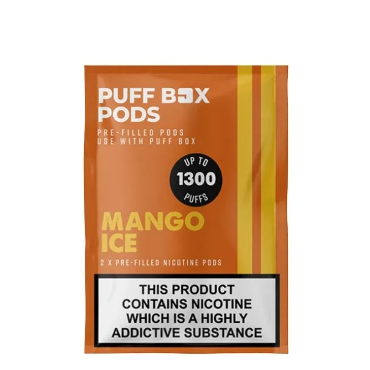 Jac Vapour Puff Box Ersatz Pods – Mango Ice 20mg